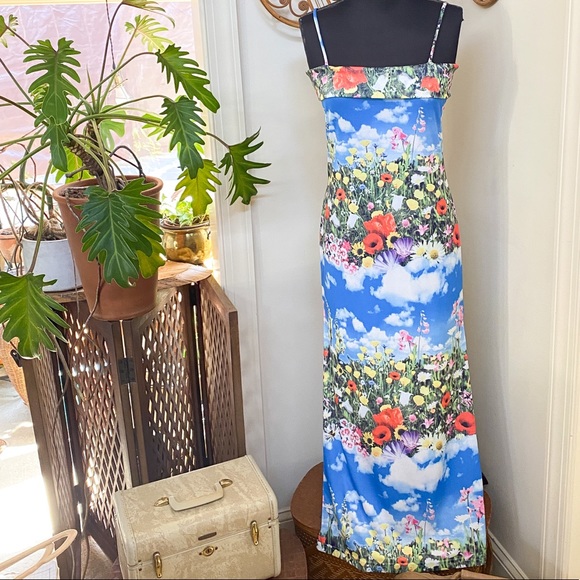 Vintage Dresses & Skirts - Vintage Y2K Floral Maxi Dress